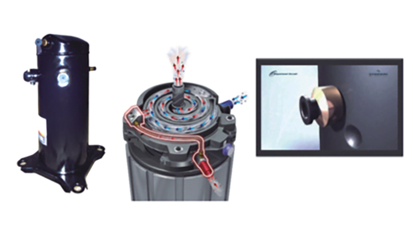 Air jet enthalpy increasing compressor