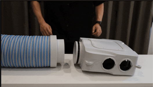 Connect the silencer tube